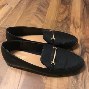 Black loafers